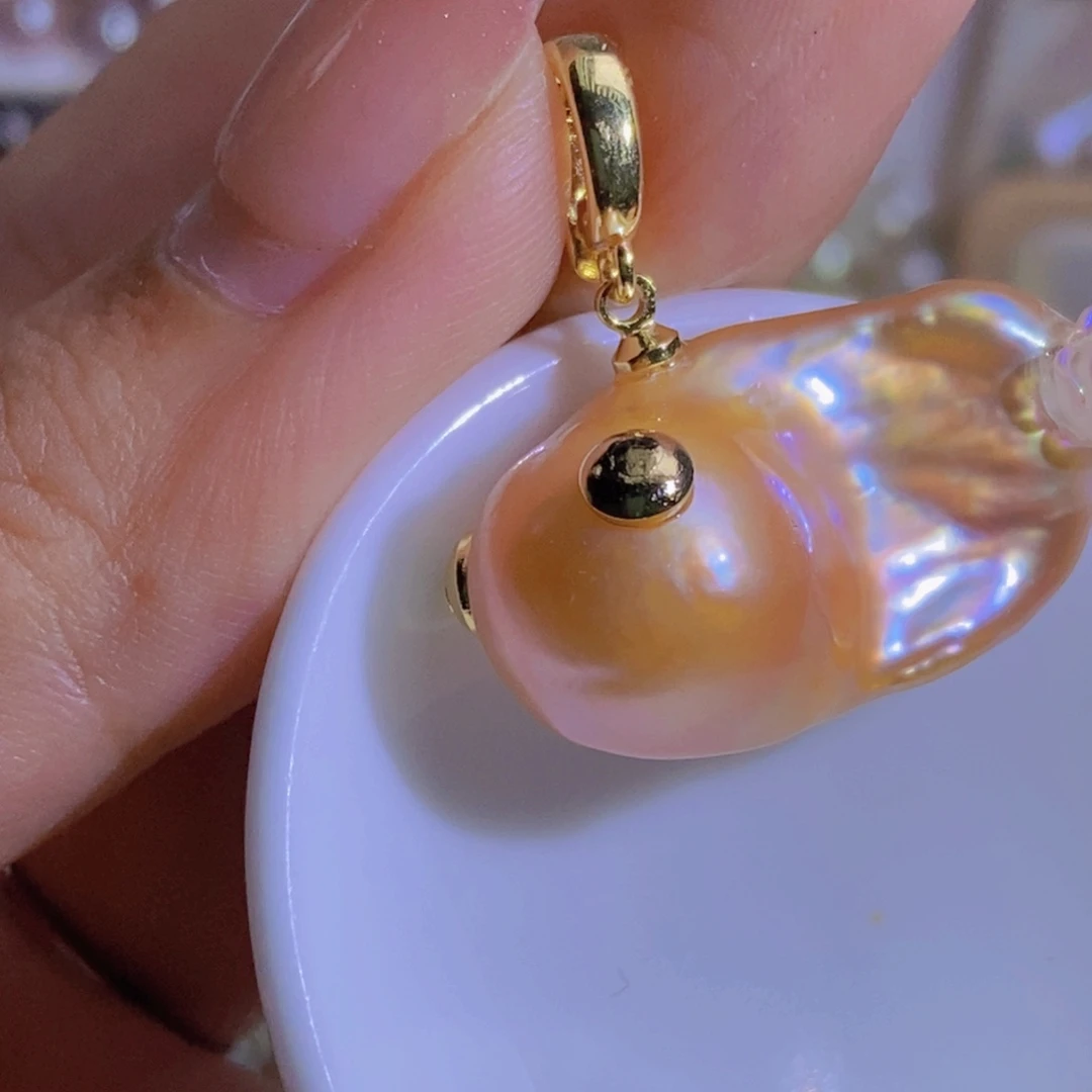 淡水珍珠天然淡水珍珠（微瑕）合金