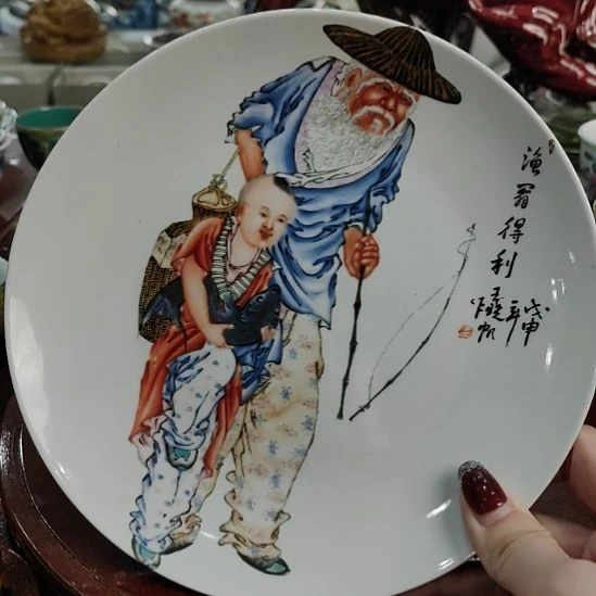 赏盘壶承手绘手工