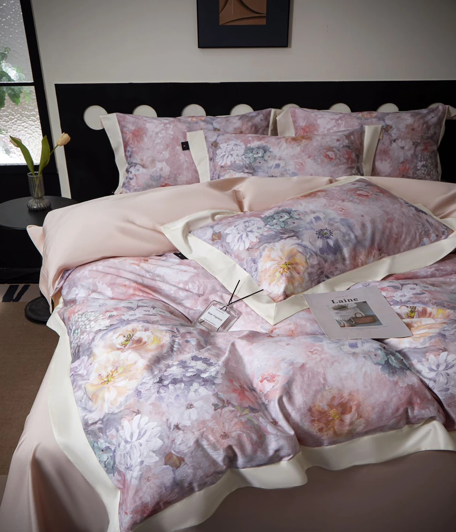 莱茵河畔-高端简约轻奢印花提花四件套