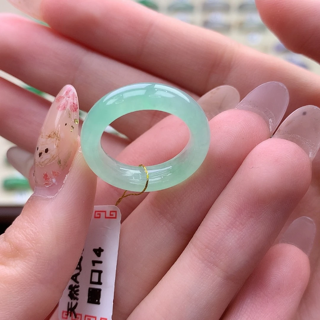 翡翠未镶嵌戒圈港14