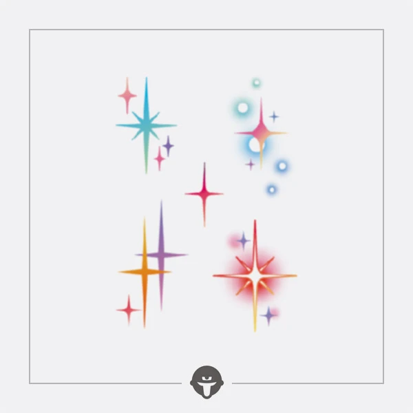 再变 梦幻彩星彩色纹身贴网红同款蜡笔蝴蝶女防水可爱甜美W163