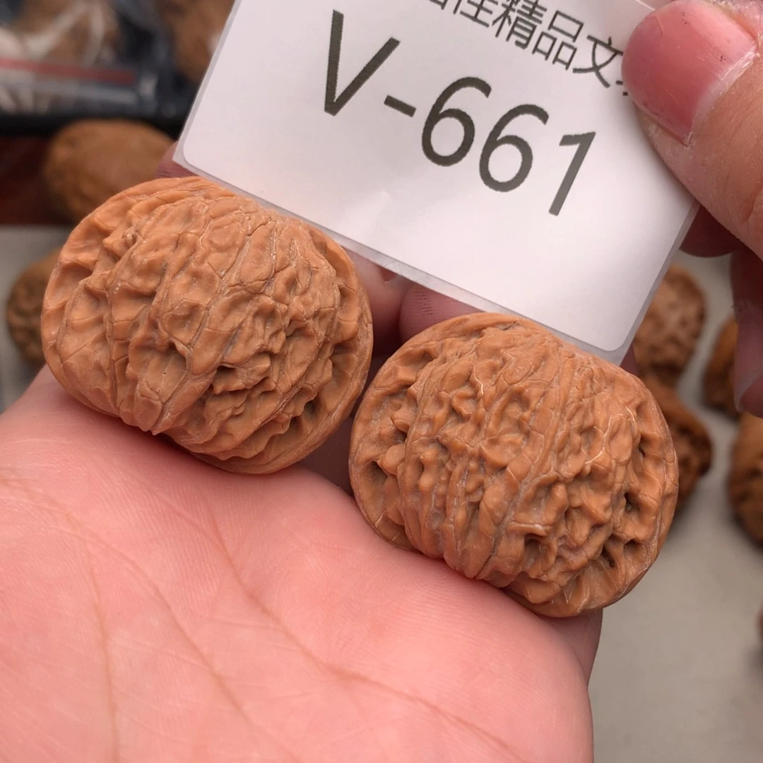 文玩核桃把件38磨盘……..