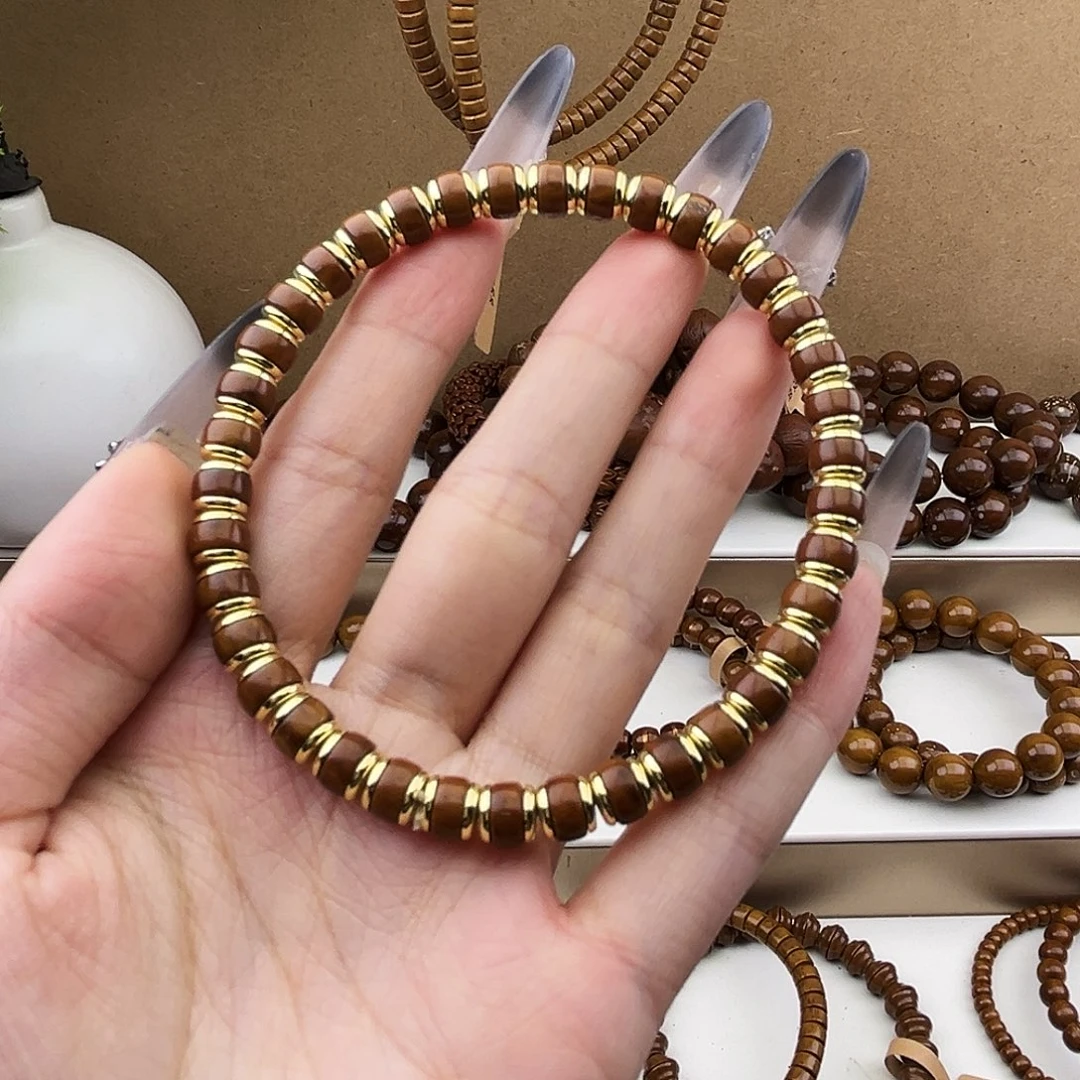 手串紫金鼠6*5金盾