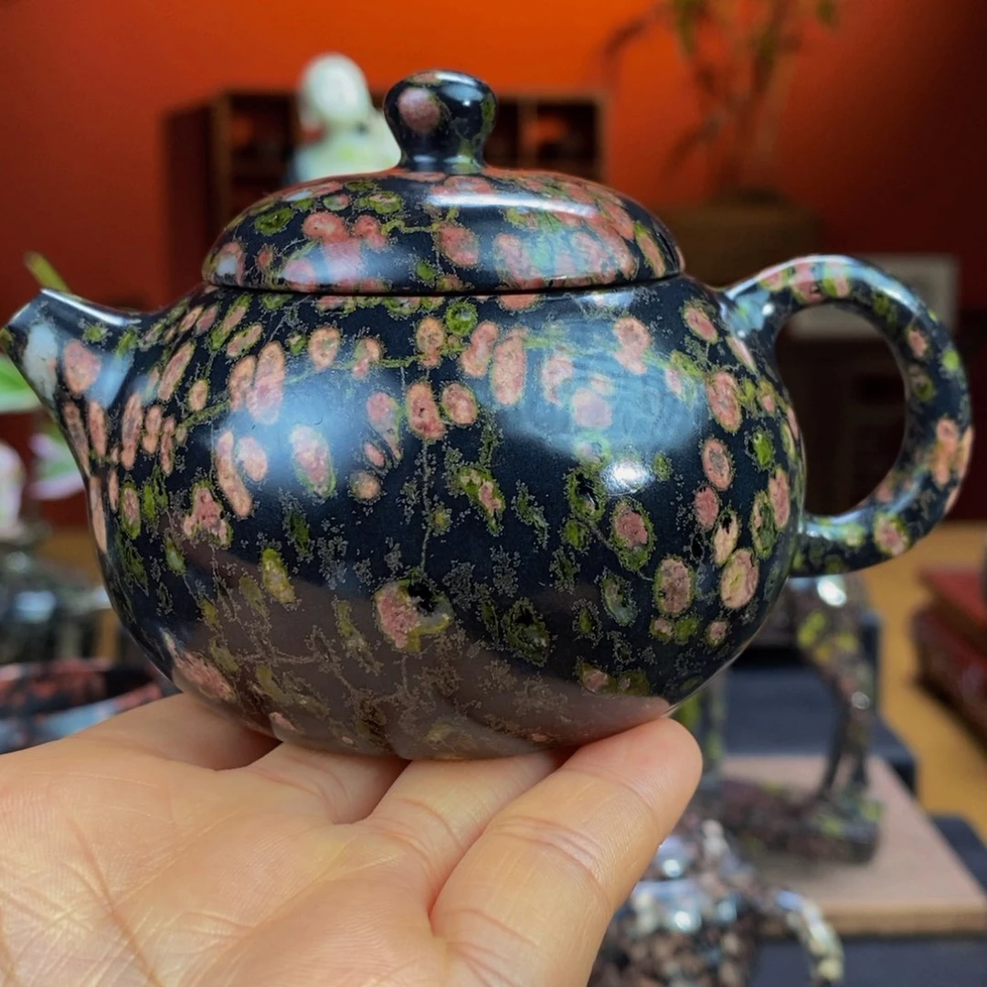 物***、梅花玉精美梅花文旦壶