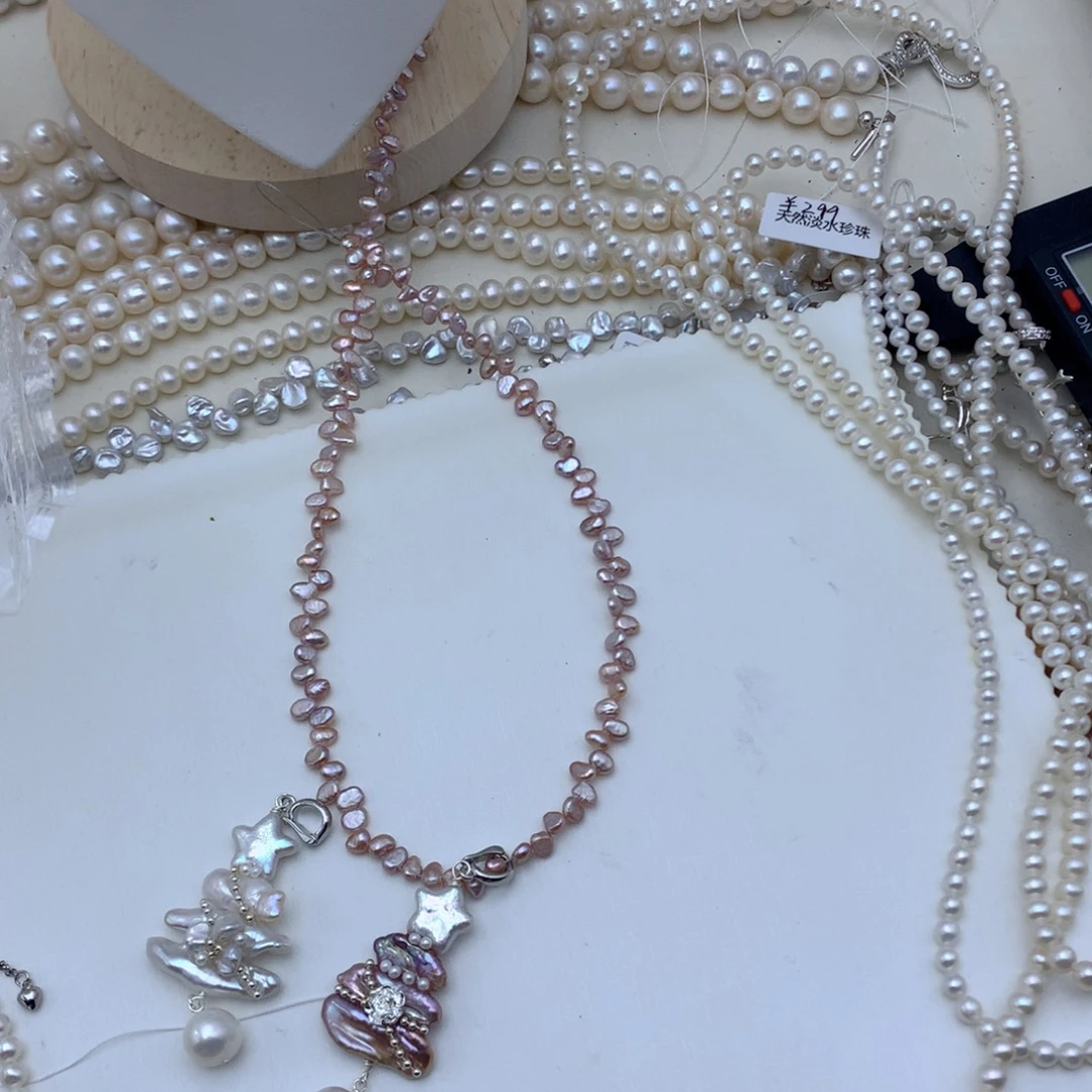 淡水珍珠合金吊坠(不含链)