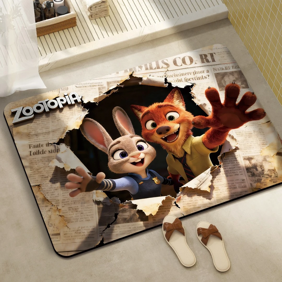 仿毛线视觉效果地垫防滑脚垫强吸水厕所门口洗手间吸水防滑垫