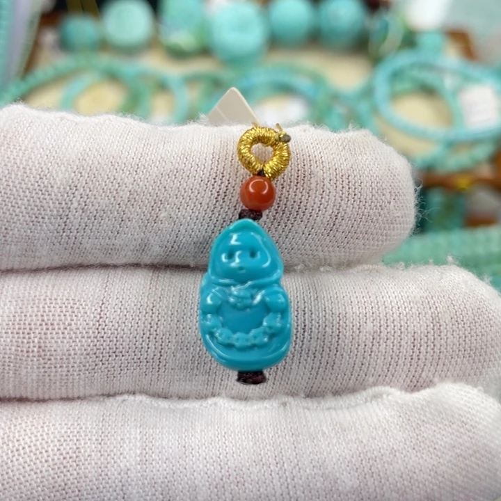 未镶嵌绿松石挂件