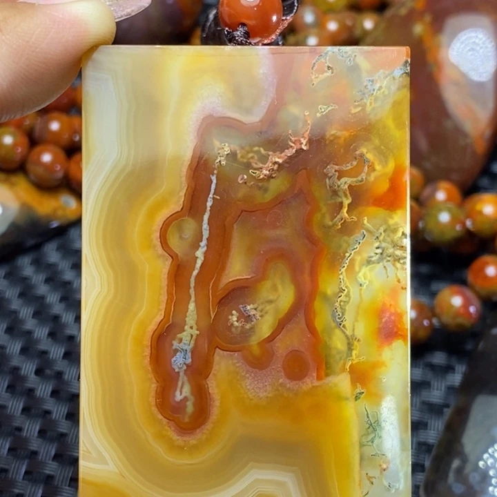 玛瑙/玉髓颈饰未镶嵌长***灯