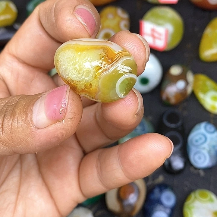 水滴款奇石饰品无孔