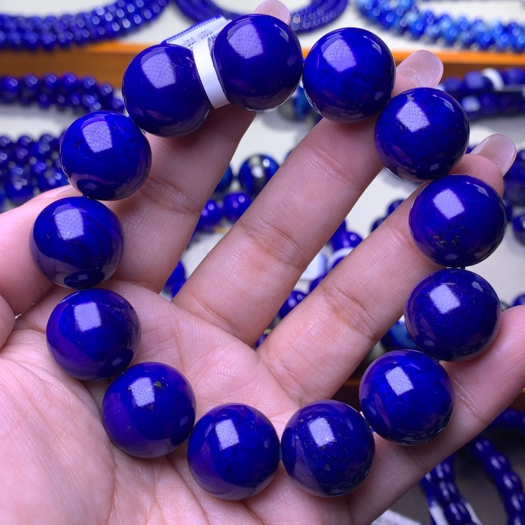 青金石未镶嵌手串17.5m