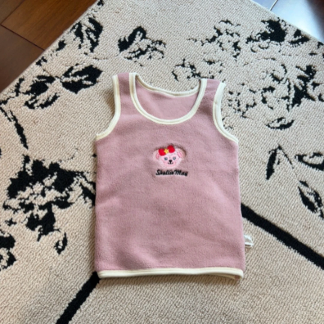 【编号P897】MJ33011-09-儿童贝尔摇粒绒背心粉色-MBT