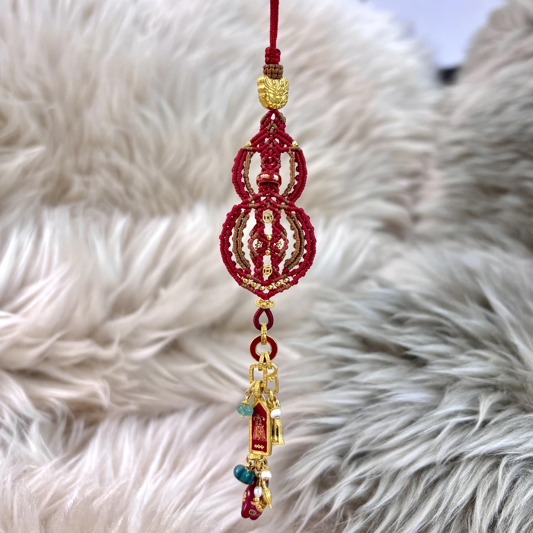 【平安喜乐顺遂】旺桂福珠宝足金999手机链挂件