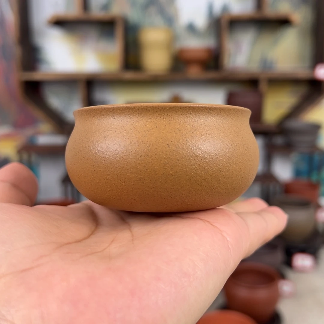 紫砂茶杯拙器甄选，纯原本矿。