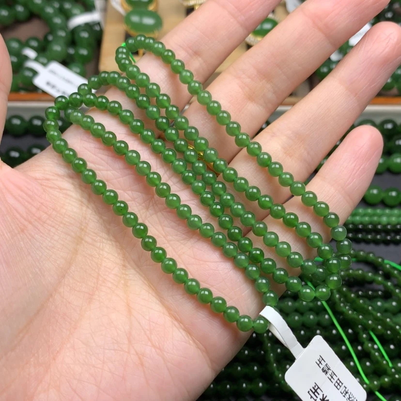 【闪购商品】颈饰未镶嵌和田玉（碧玉）伏*4