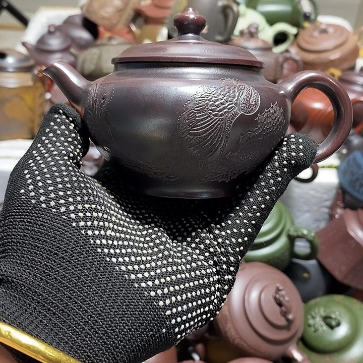 紫砂茶壶微瑕微笑盖瑕