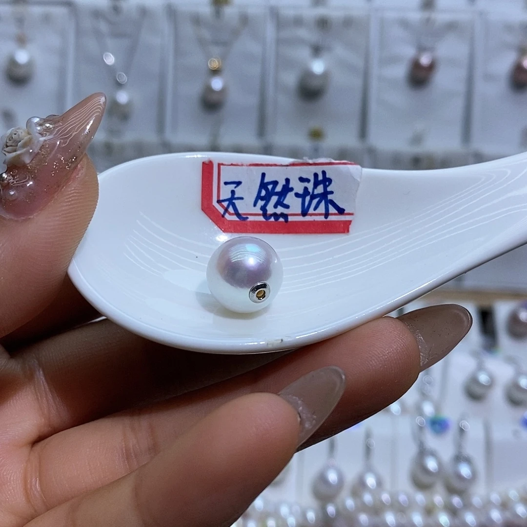 淡水珍珠吊坠(赠链)银S925镶嵌
