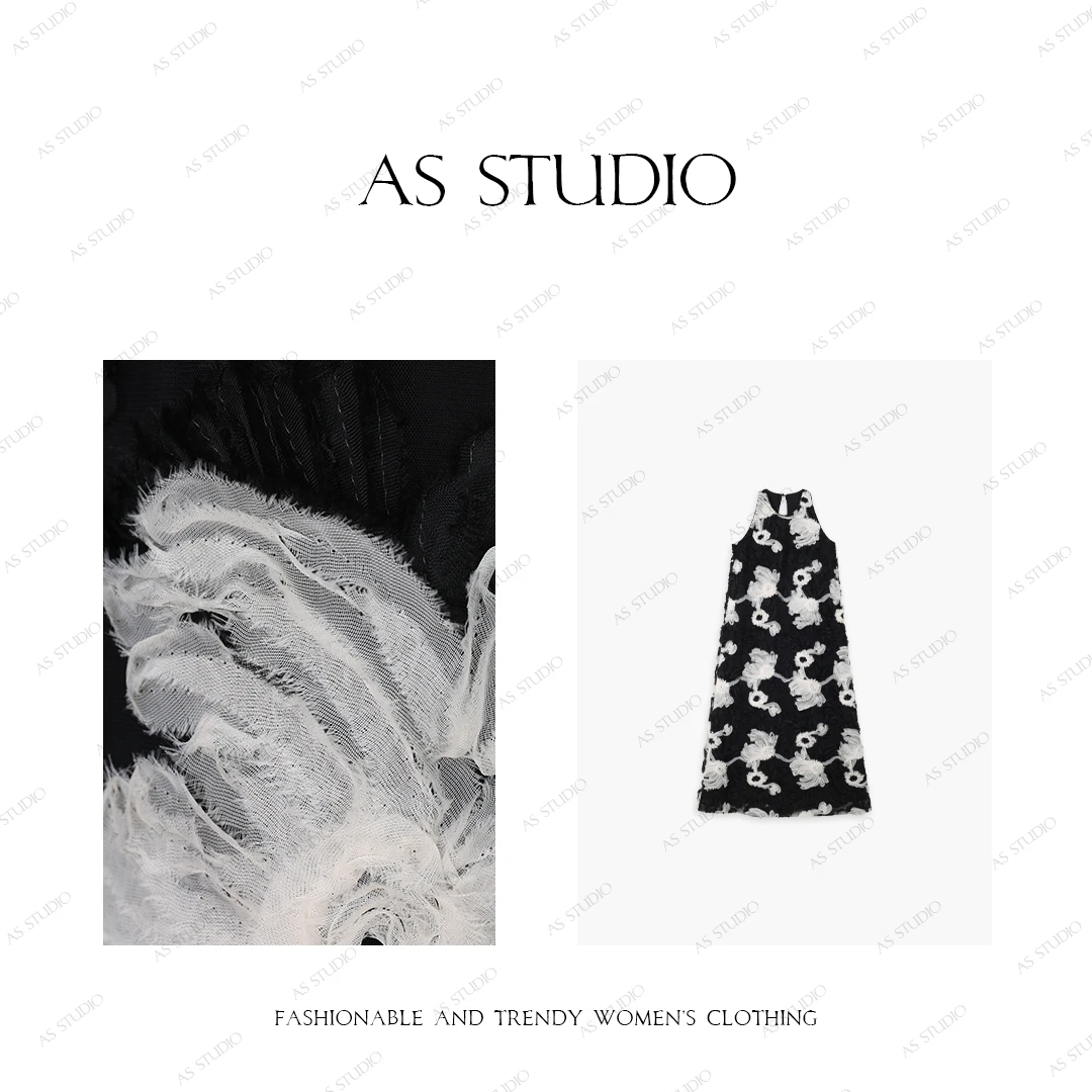 【AS万人迷】25新定制级别剪花高级感刺绣连衣裙AS25XLYQ00141