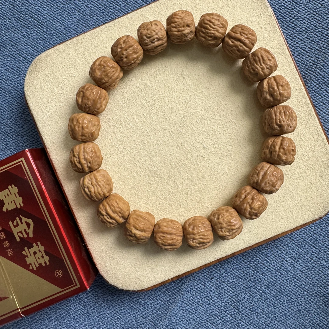 新品猴头蛤蟆头单圈核桃雕刻文玩男士手串佛珠