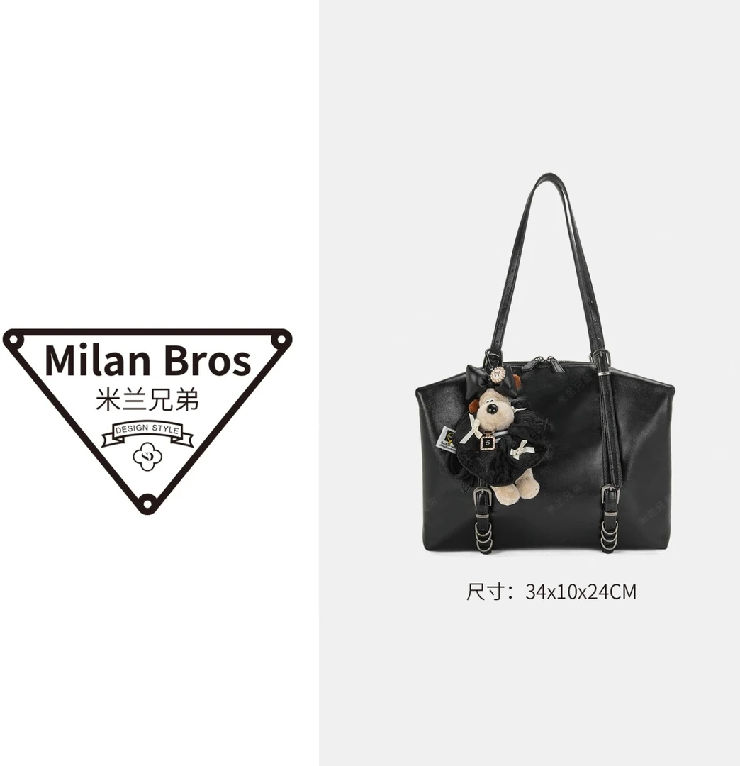 新款黑色高级优雅百搭手提单肩女包MB-9140黑色