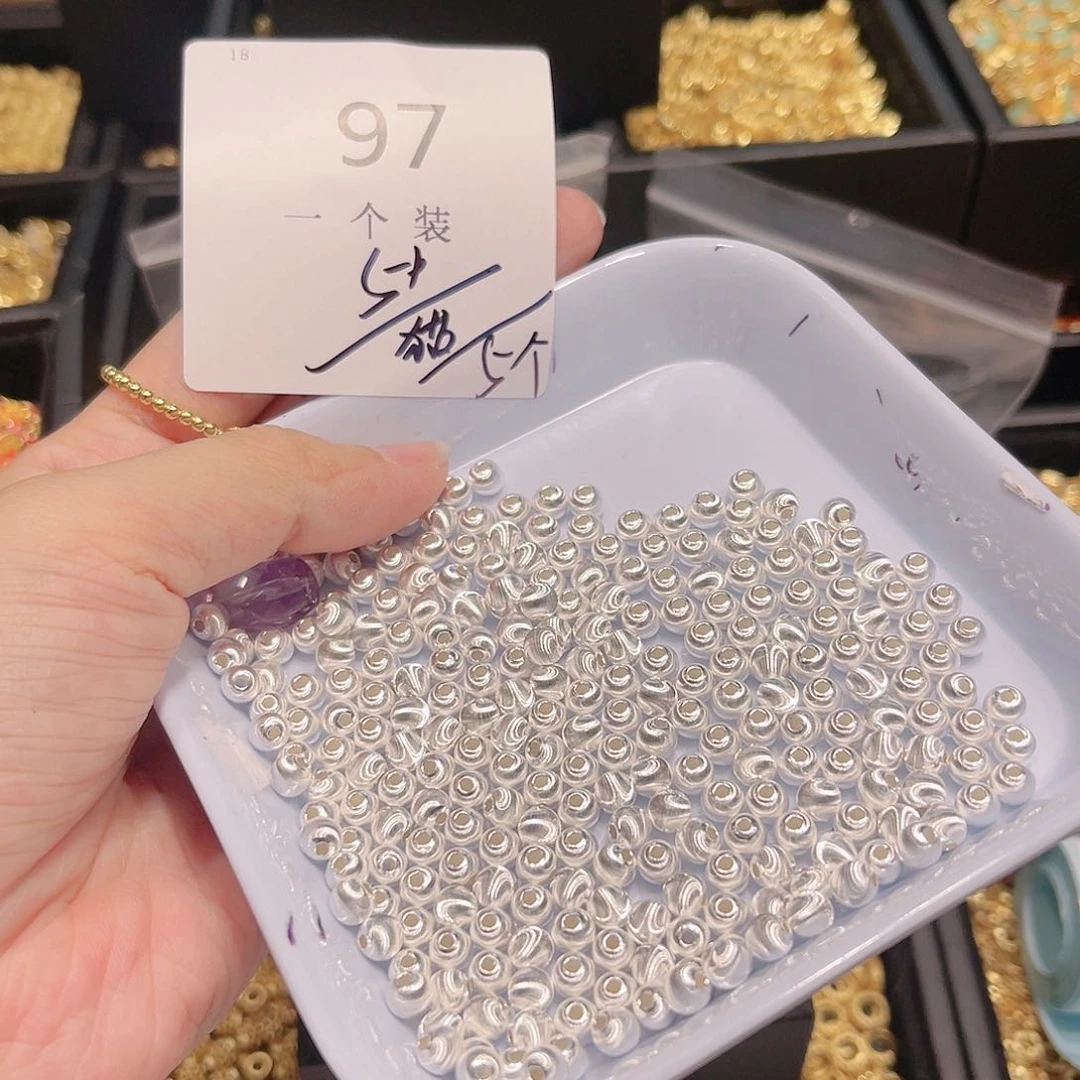 水晶珠宝半成品银S925镶嵌97