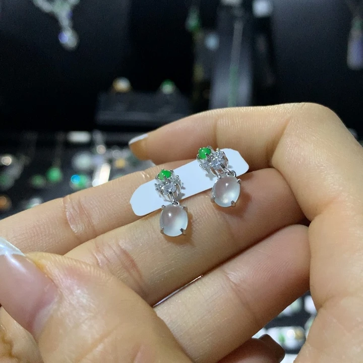 翡翠银S925镶嵌戒指