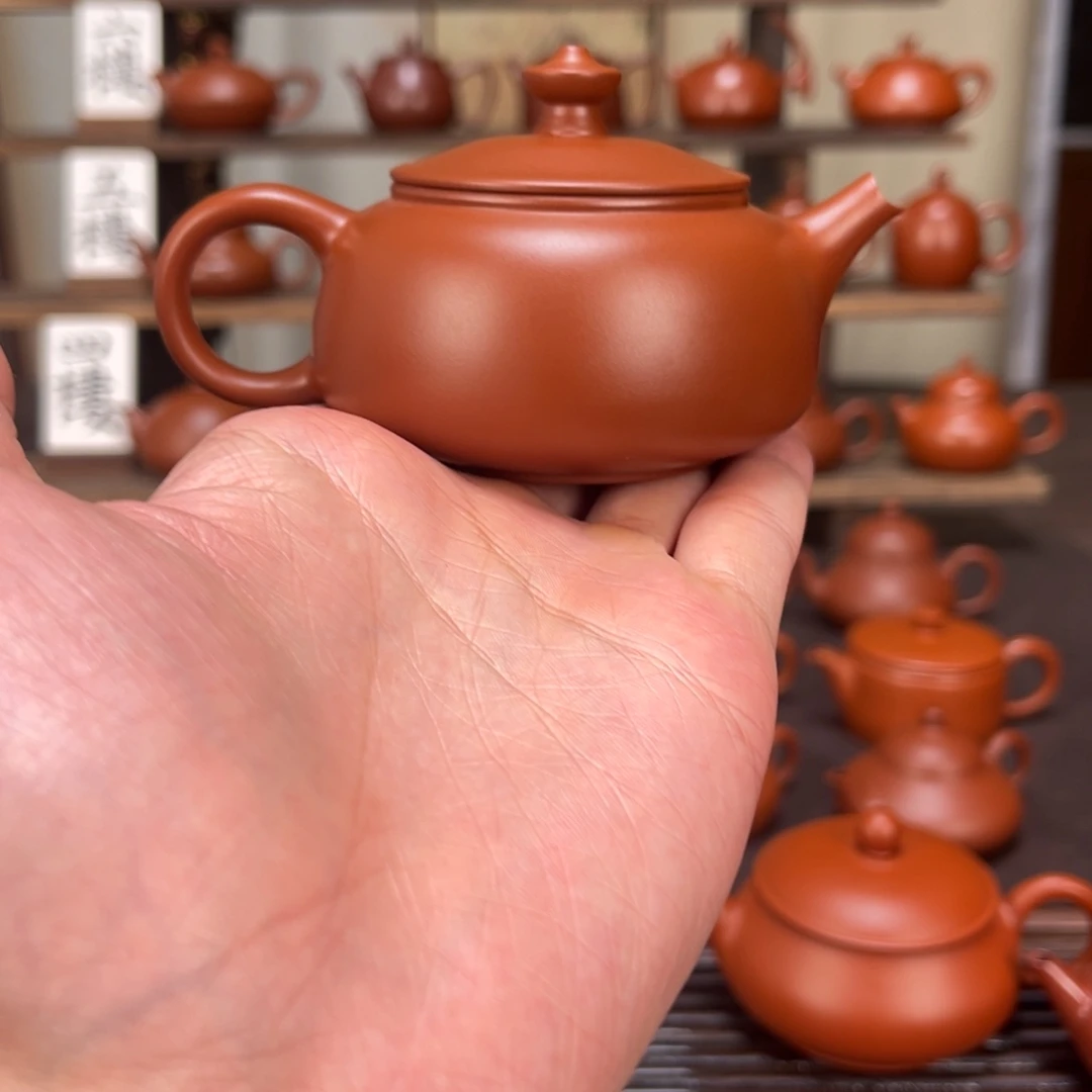 方***块茶壶紫砂寒江125cc