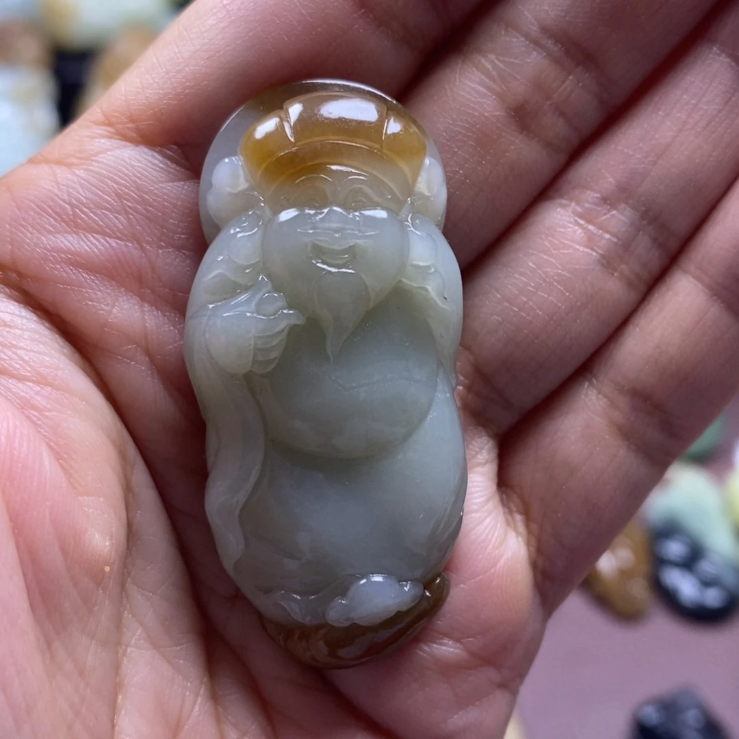 吊坠(不含链)未镶嵌和田玉（糖玉）