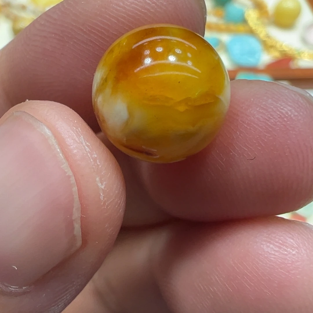 琥珀未镶嵌颈饰尺寸11.9