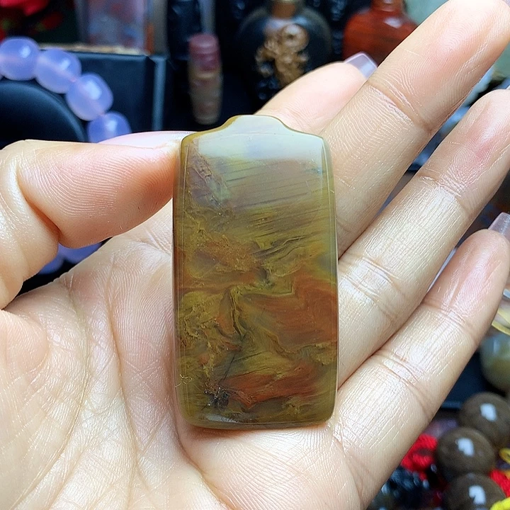 硅化玉未镶嵌吊坠(不含链)