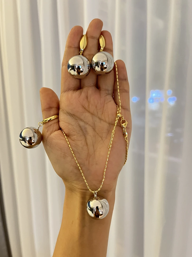 铜合金项链 网红款不掉色不过敏三件套
