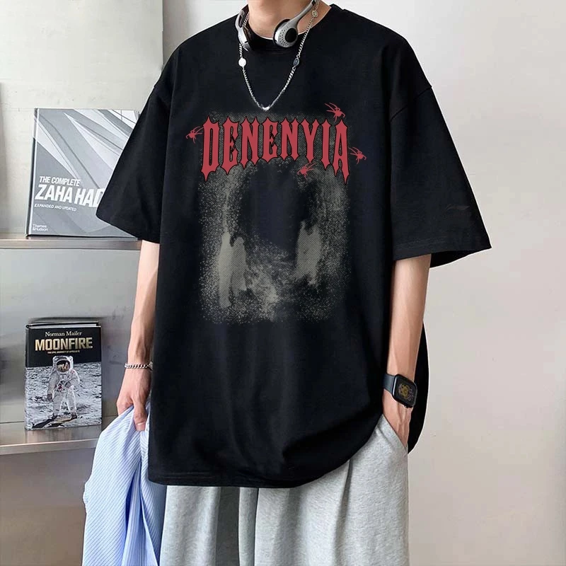 潮牌男生短袖t恤潮牌潮流夏天ins宽松夏季纯棉2025新款高级感衣服