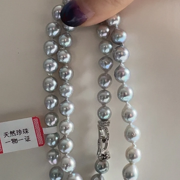 海水珍珠颈饰银S925镶嵌