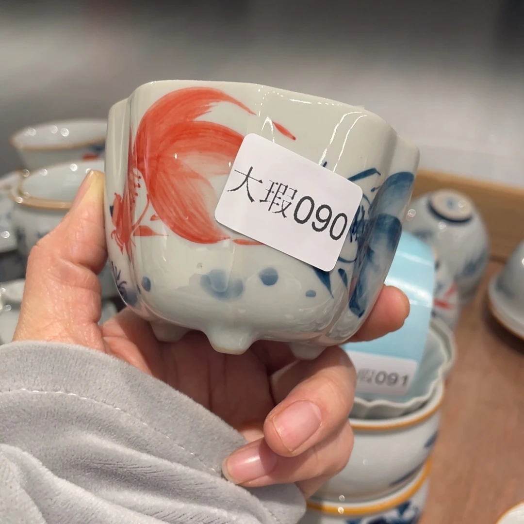 有瑕釉下彩纯手绘