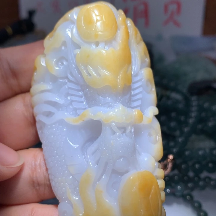 翡翠颈饰未镶嵌保真天然A货翡翠