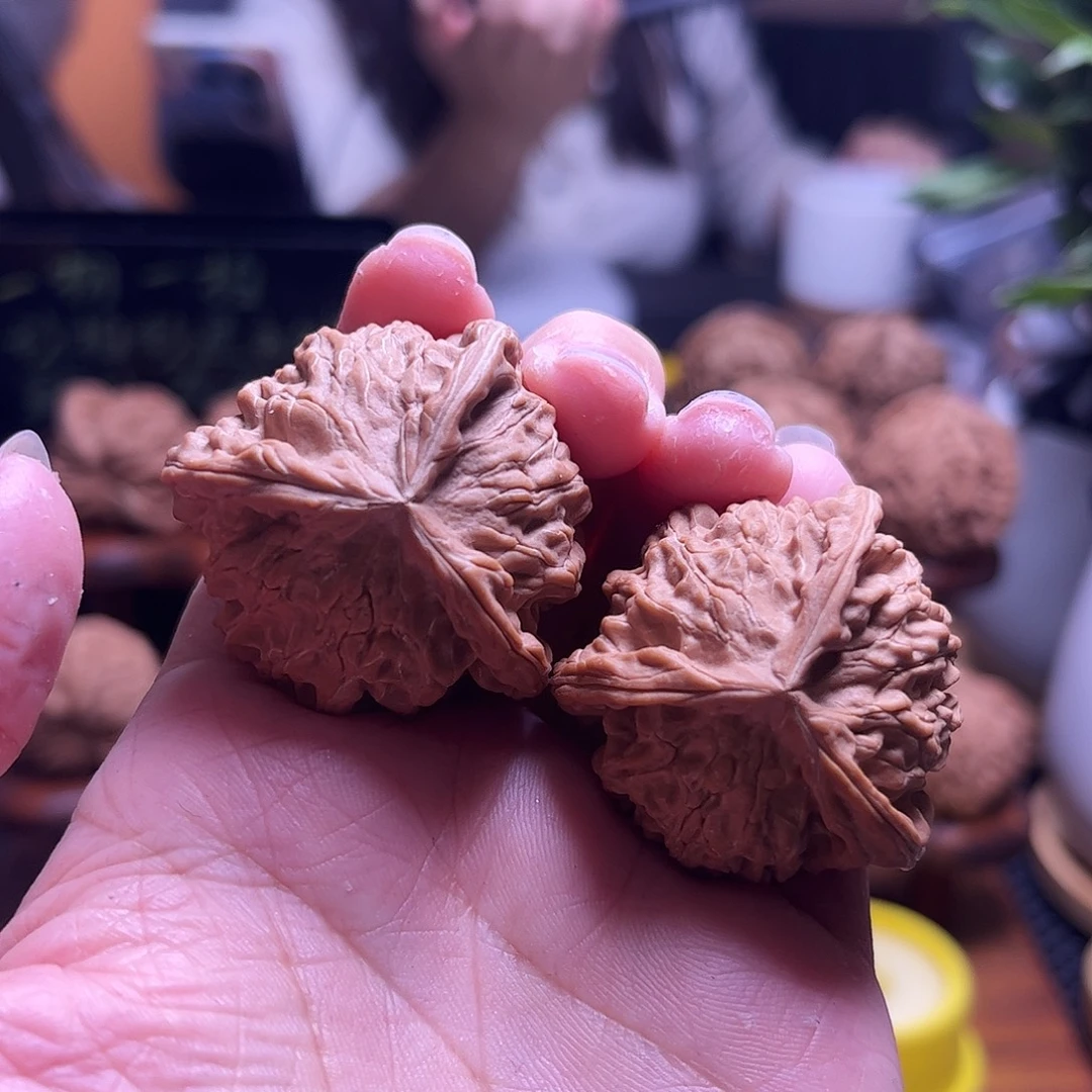 然***文玩核桃把件38尺全品三棱35