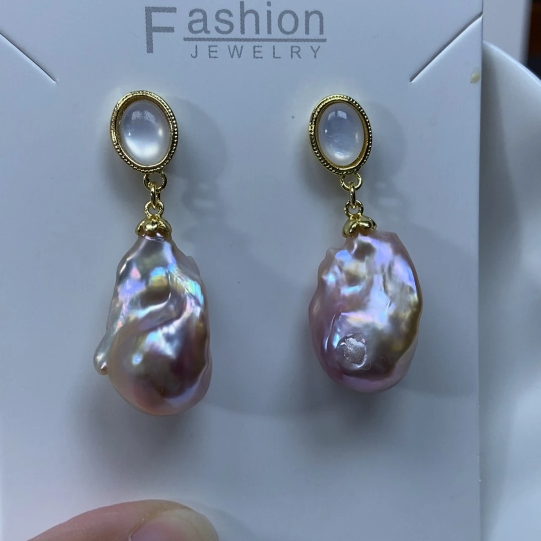 淡水珍珠耳环合金福利605