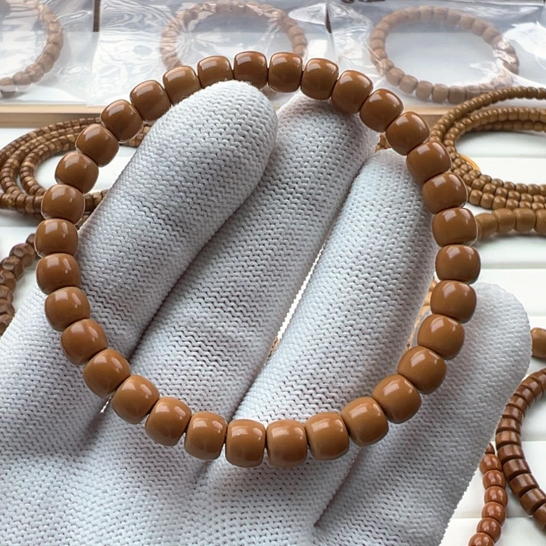 橄榄核手串6.8核尖手串老挝核