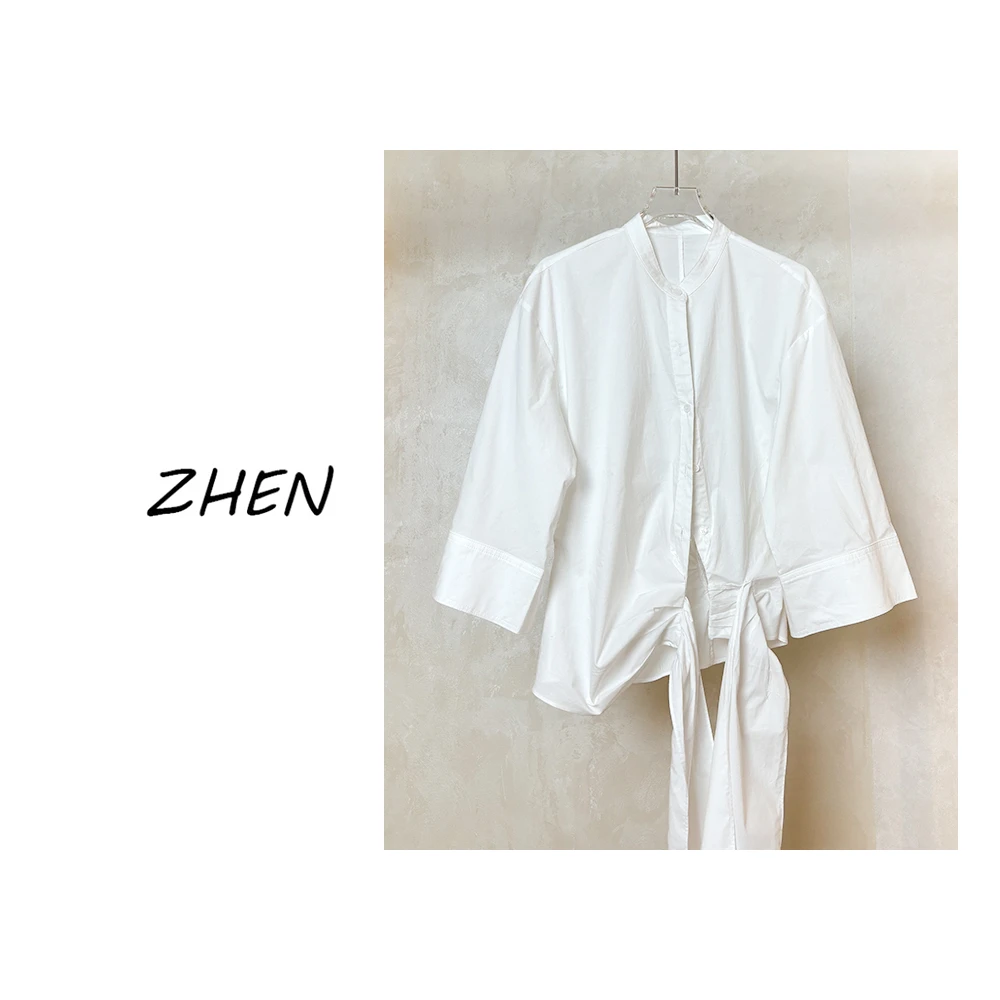 【ZHEN】25K00128 2025新款衬衫显瘦时尚百搭设计师轻奢款