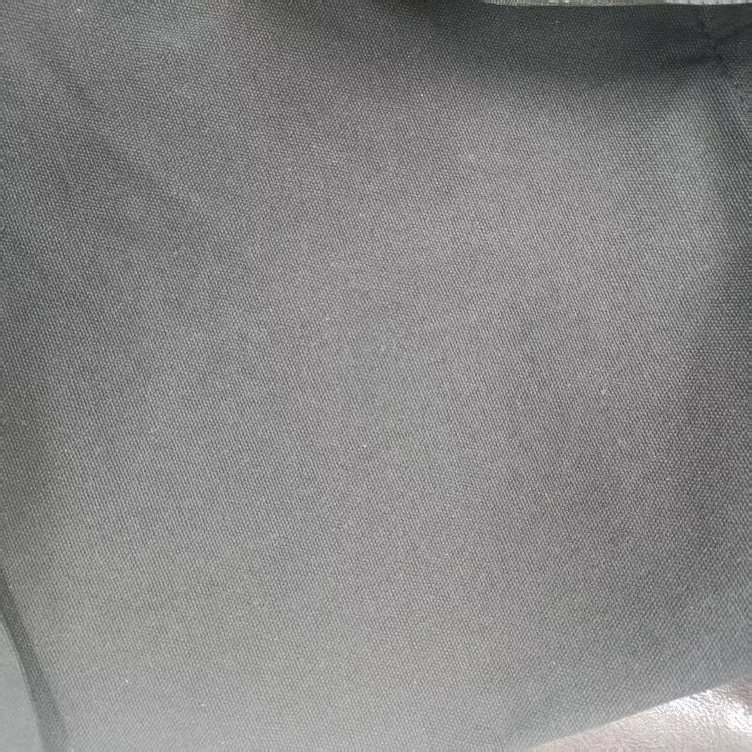 小植啊~黑色帆布购物袋包包