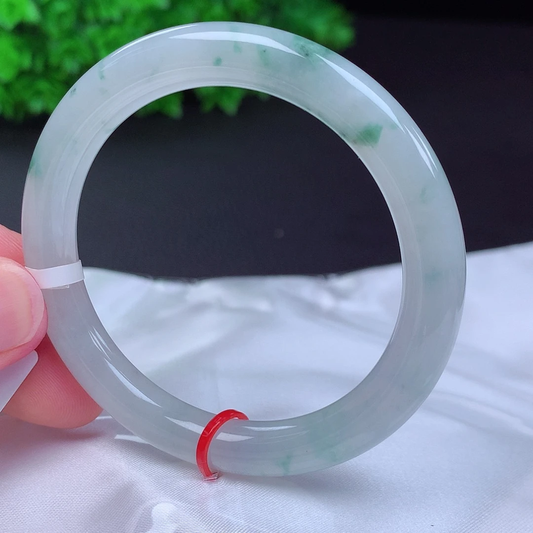 翡翠未镶嵌手镯52圈口432115