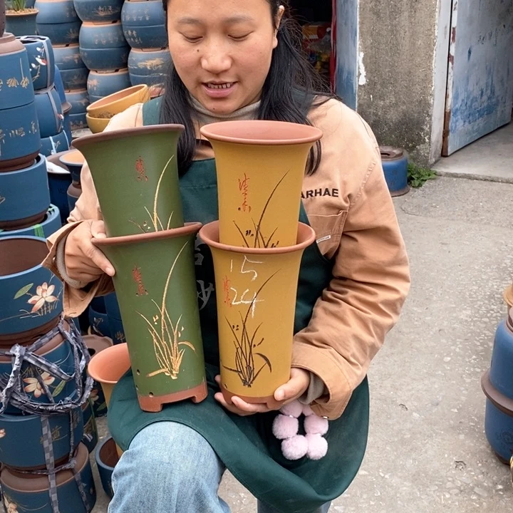 紫砂花盆盆栽花卉苗木种植