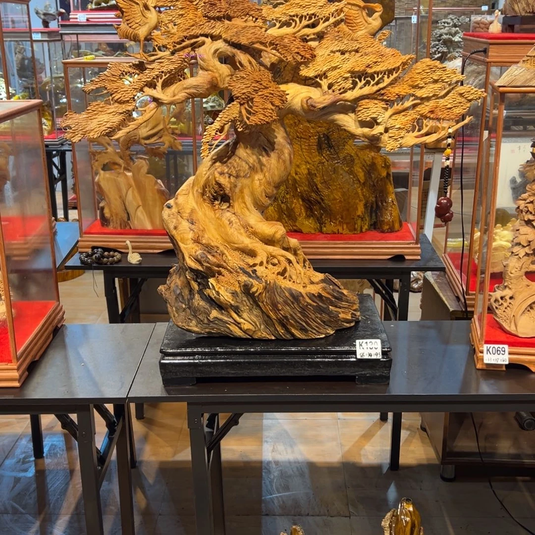 海***本柏木（崖柏）两件居家摆件