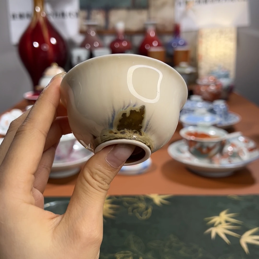 知冬煮雪手工手绘柴烧单杯