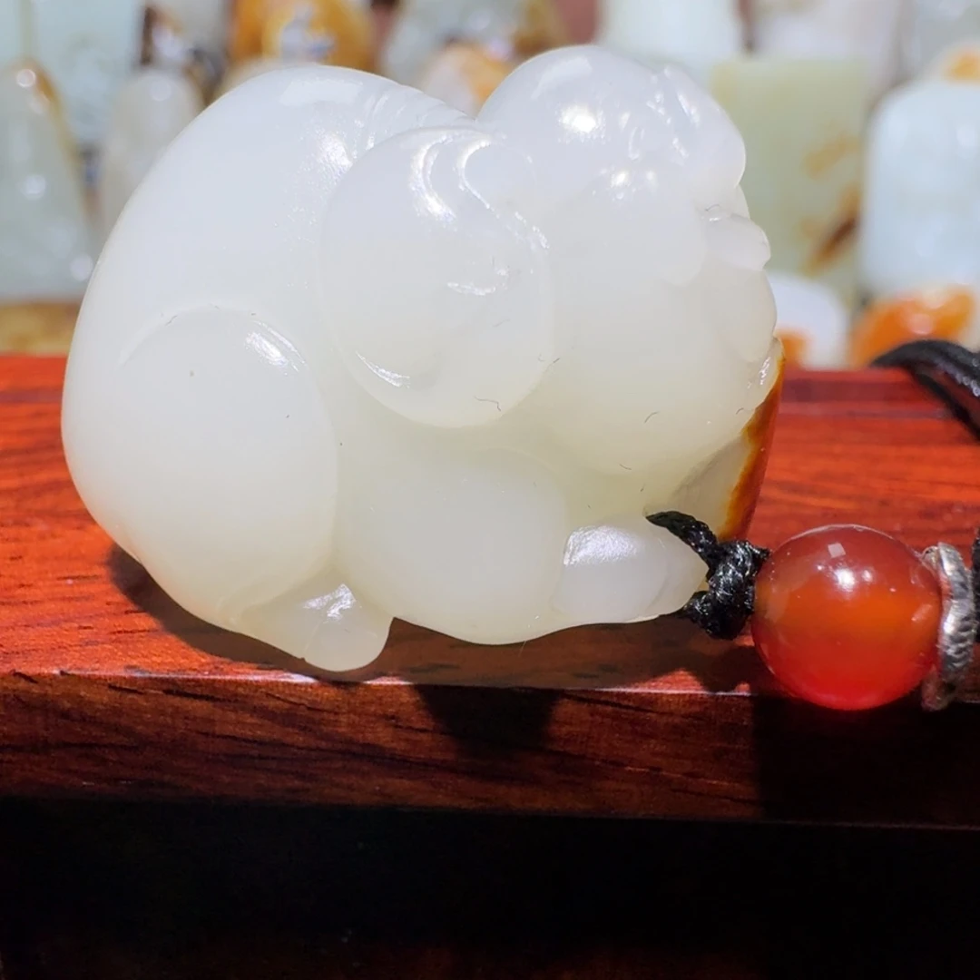 和田玉未镶嵌吊坠(不含链)