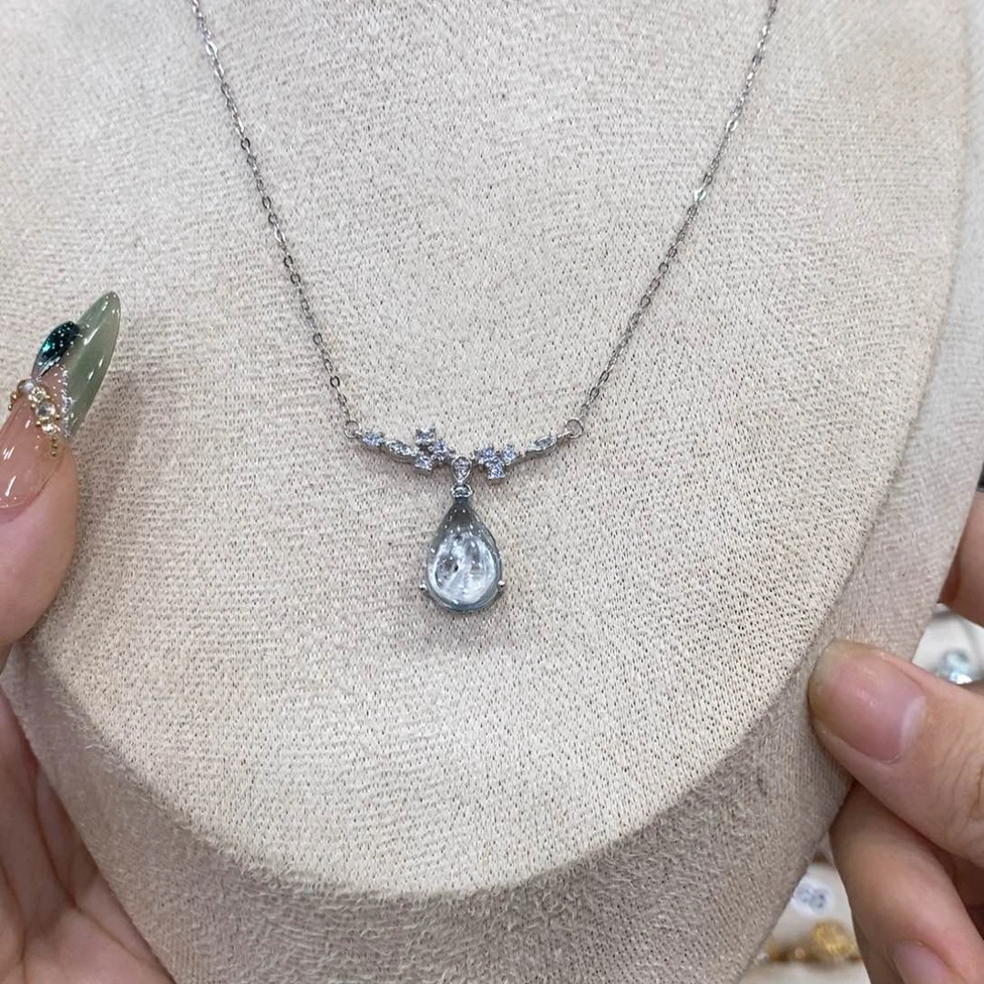 颈饰银S925镶嵌托帕石