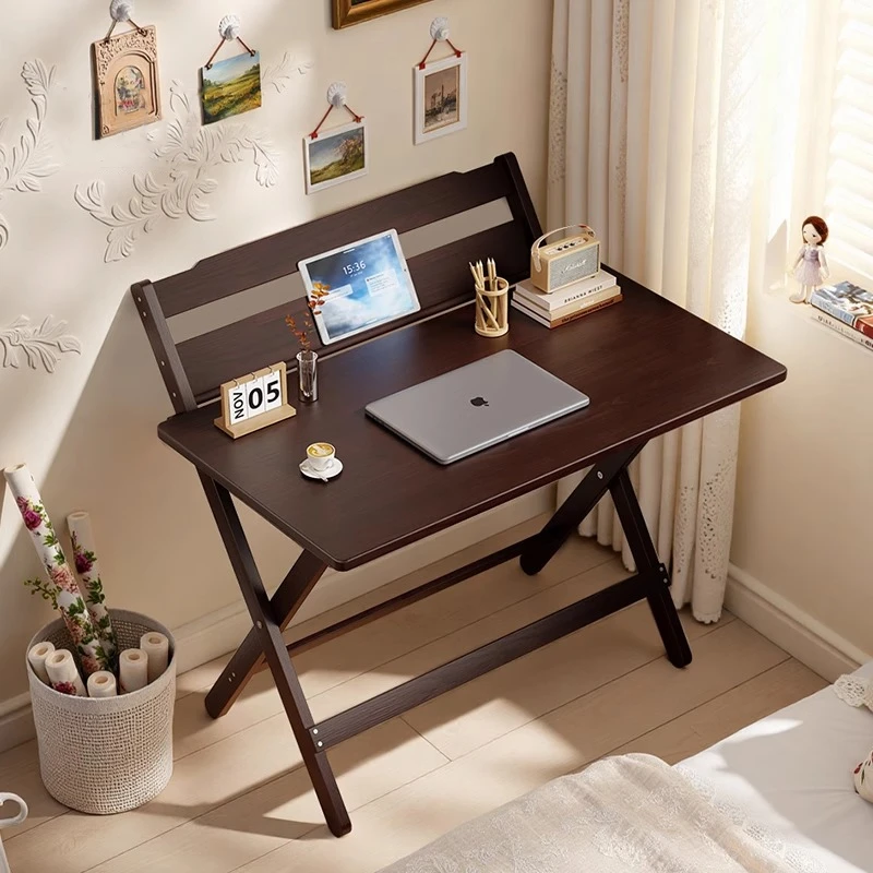 【四挡调节】可折叠学习桌楠竹书桌免安装学生写字桌小学生家用课桌