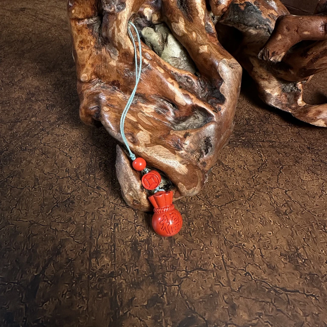 含辰砂工艺品福袋/九宫手机挂件