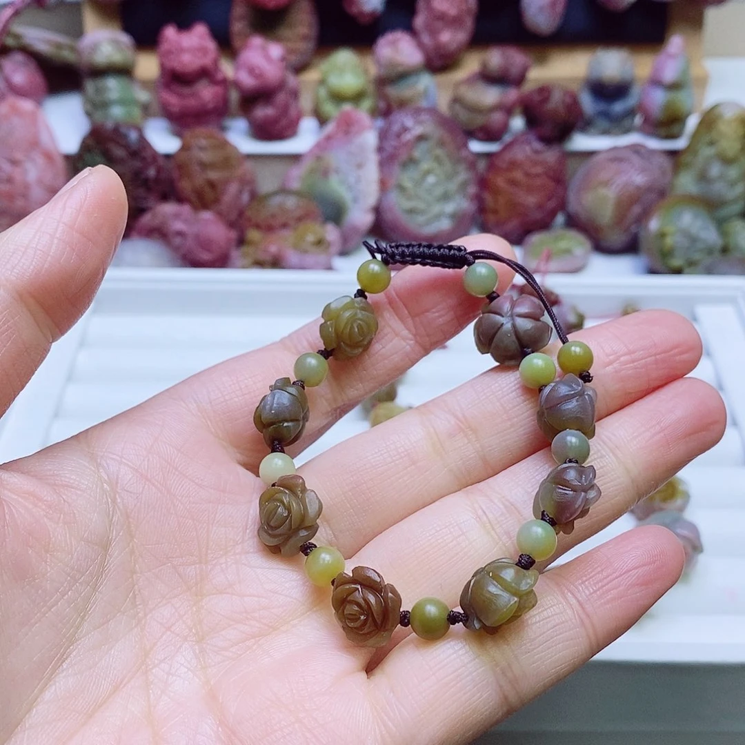 玛瑙/玉髓盐源玛瑙手链未镶嵌