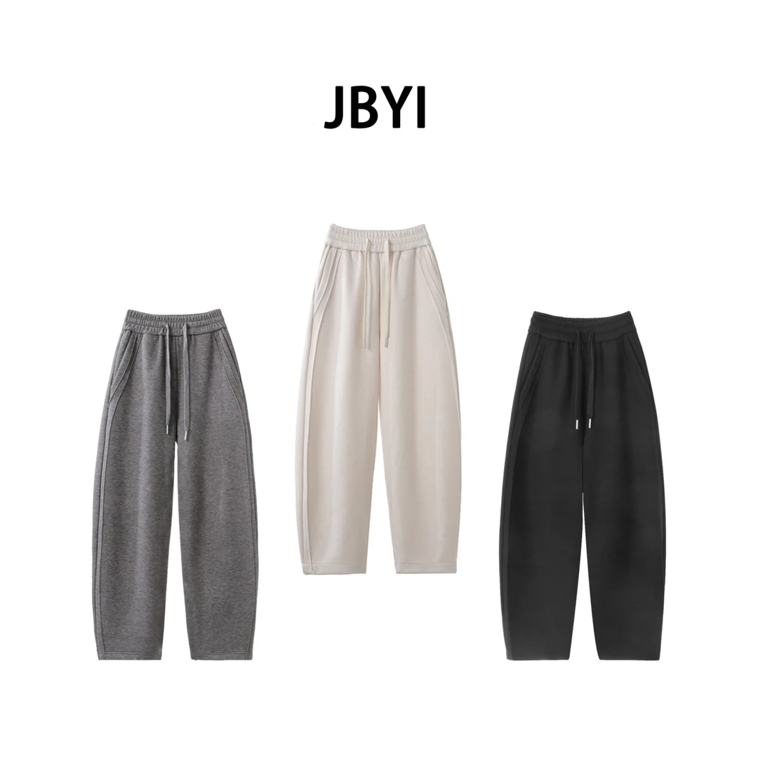 安禾家-JBYI小个子【仙女小香蕉】羊绒混纺挺廓香蕉裤休闲裤阔腿裤