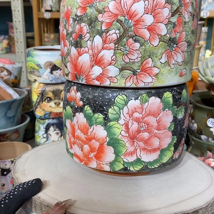 红陶景德镇艺术手绘作品